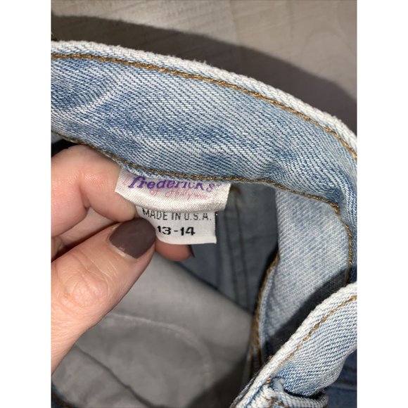 Vintage 1990s Fredricks of Hollywood Womens Acid Wash Studded Denim Mom Jeans - Picture 6 of 7